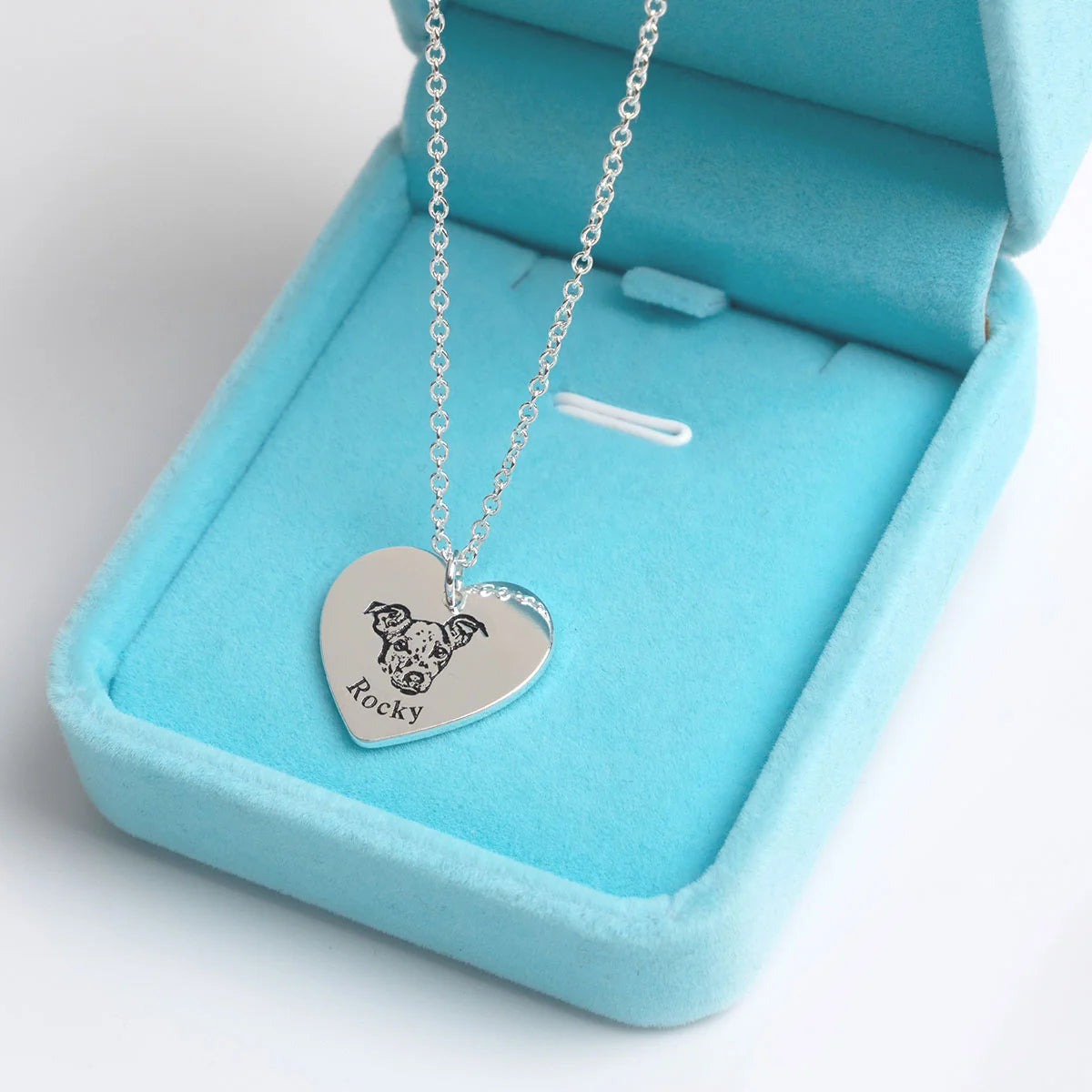 Collier Personnalisé Tête en Cœur