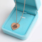 Collier Personnalisé Tête en Cœur