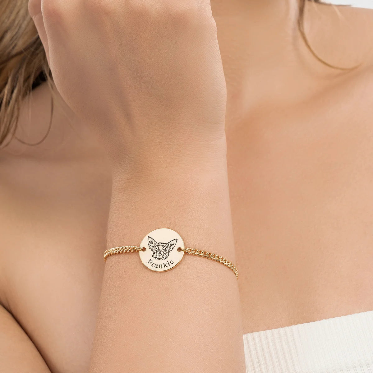 Bracelet Personnalisé Tête d'Animal