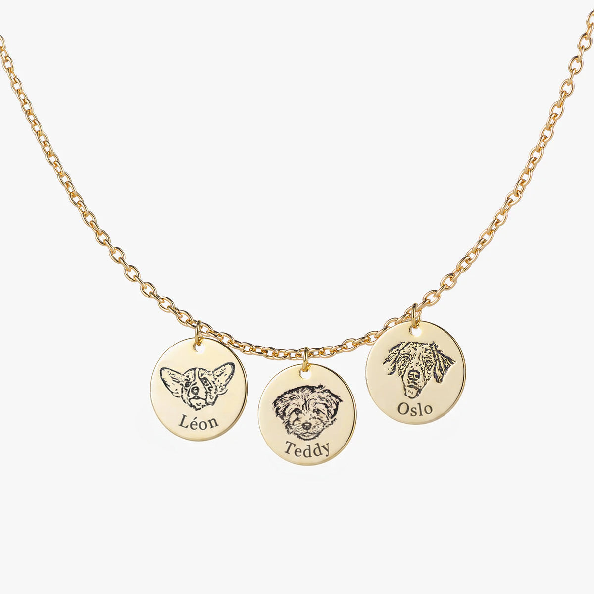 Collier Personnalisé Tête d'Animal