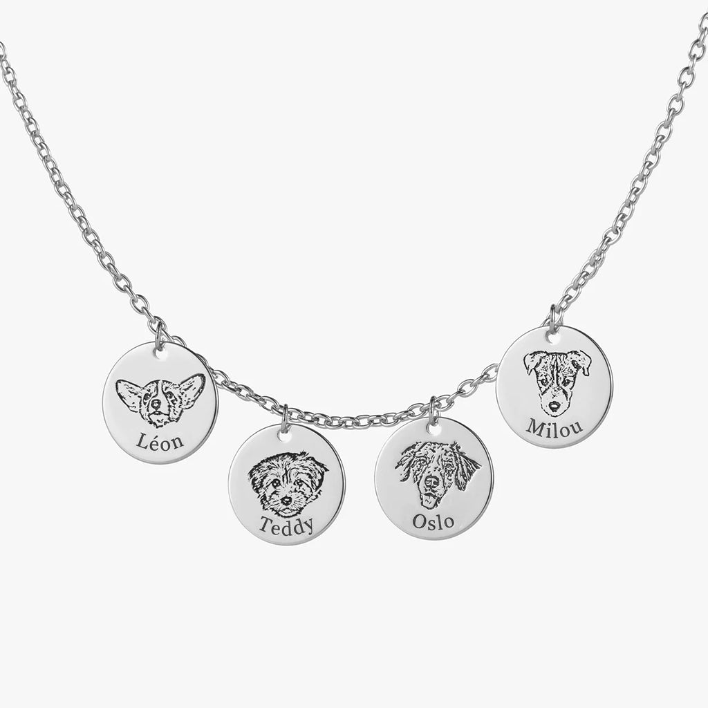 Collier Personnalisé Tête d'Animal