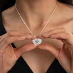 Collier Personnalisé Tête en Cœur