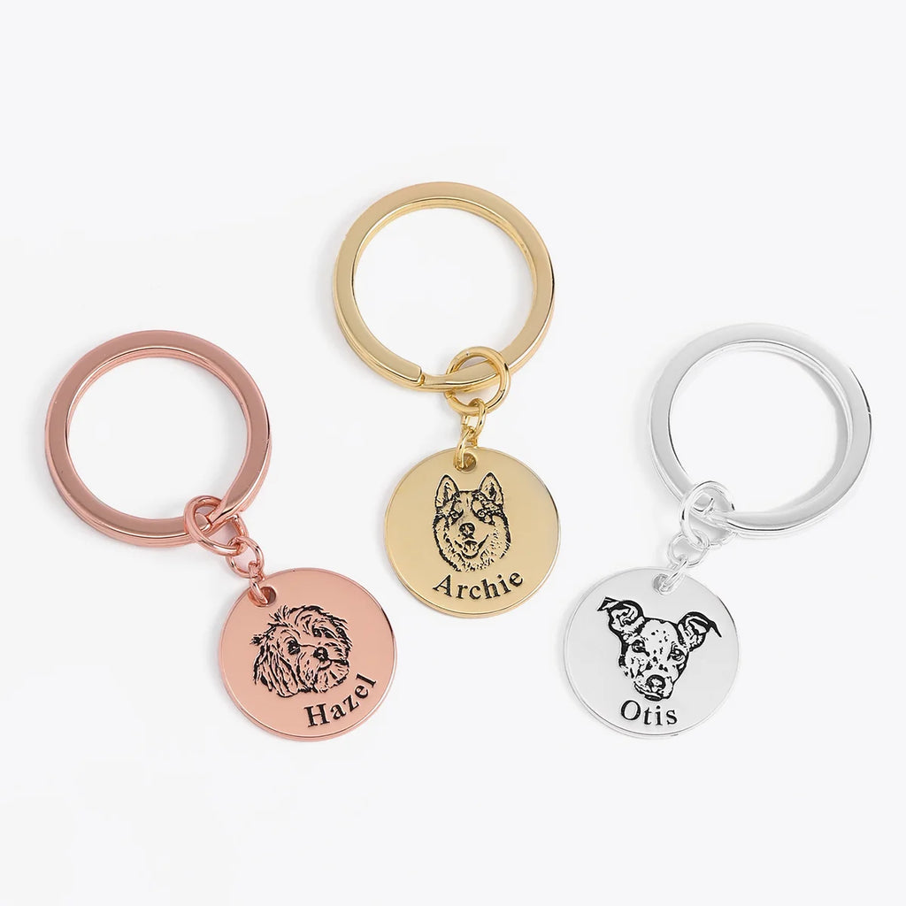 Porte-Clés Personnalisé Tête d'Animal