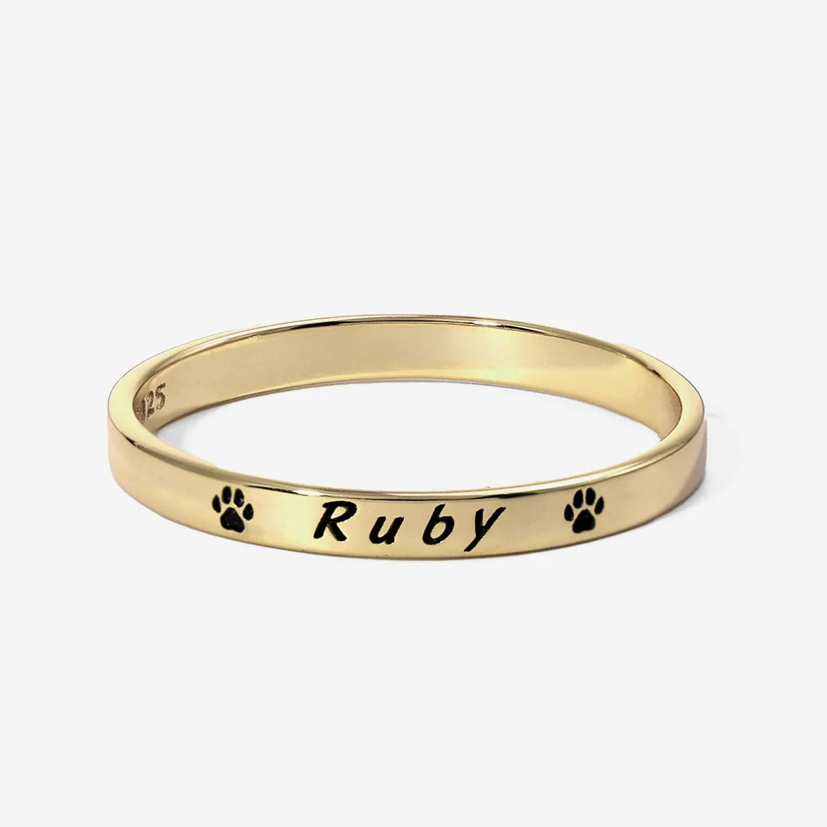 Bague Personnalisée Prénom Empilable