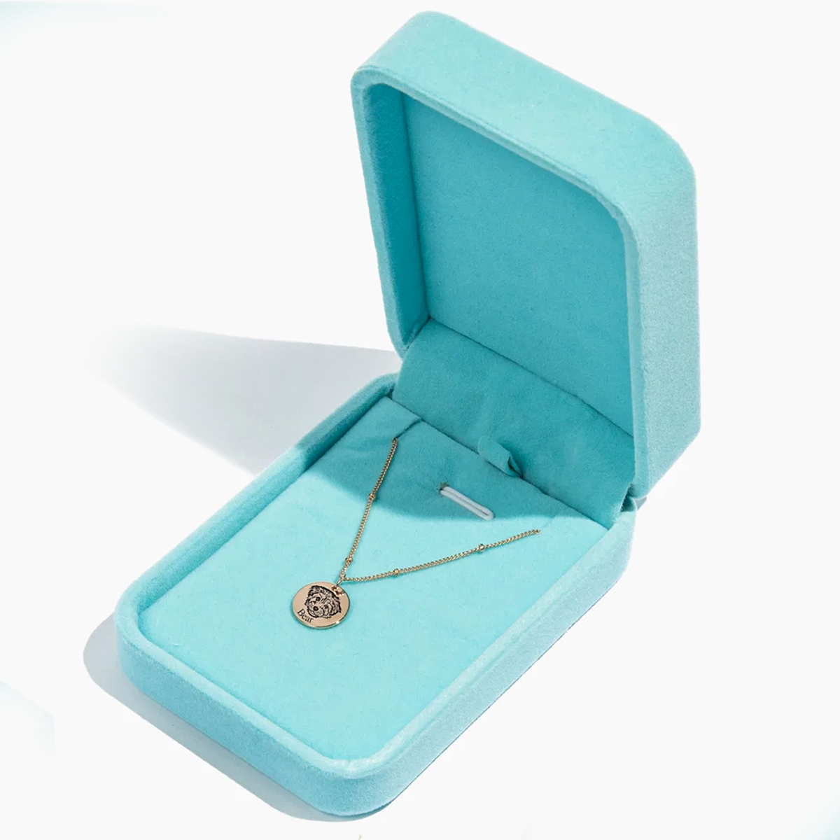 Coffret Cadeau en Velours Bleu