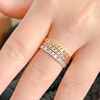 Bague Personnalisée Prénom Empilable